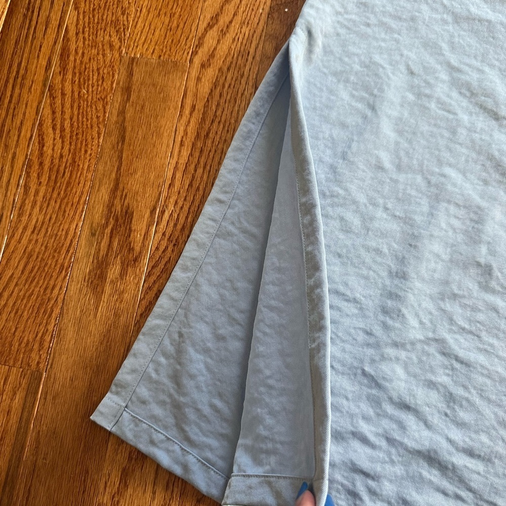Lulu's Light Blue Paperbag Waist Pants - Picture 2 of 4